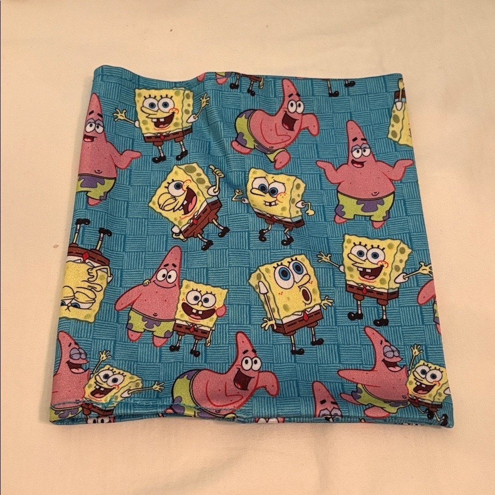 Colorful Stretchable Book Covers Set. SpongeBob, Striped, Satin, Velvet - Picture 4 of 8